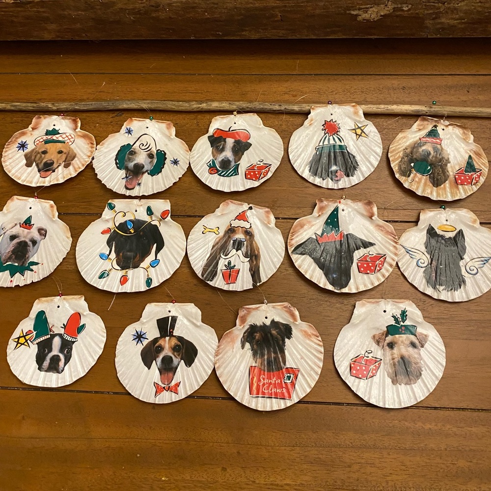 Puppy ornaments & strolling stuffers